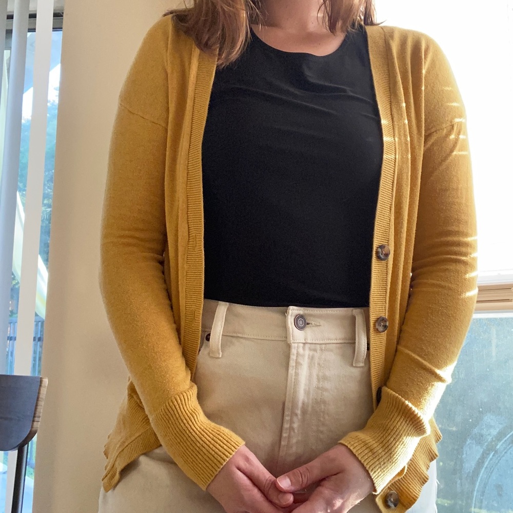 COPY - Yellow thin cardigan